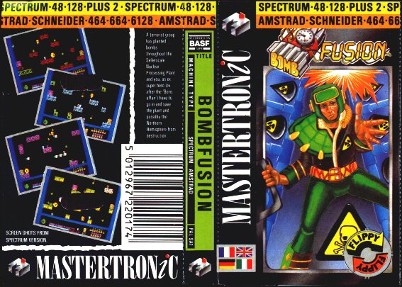 Bombfusion box art for ZX Spectrum